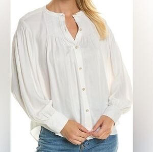 Rebecca Taylor Cream Button Down Shirt